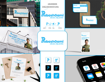 Logo & Brand Identity for Overseas Jobs graphic design graphic designer lamia akter visualizer
