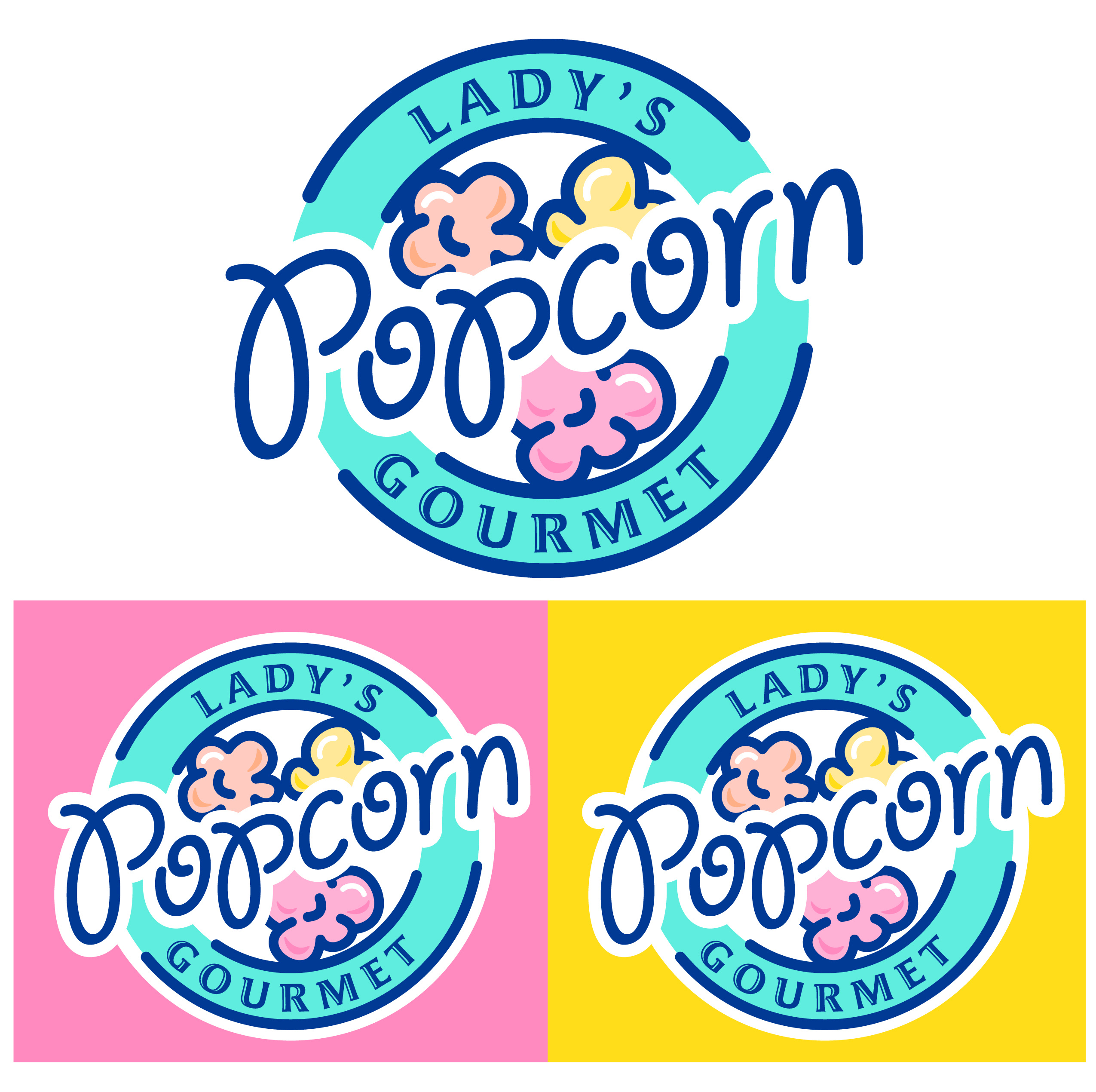 Lady Gourmet Popcorn Website Homepage