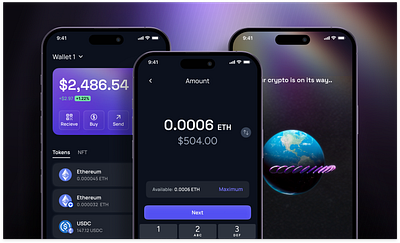 Quick & Intuitive Crypto Send Flow for Mobile Wallet android crypto fintech ios mobile ui animation wallet web3