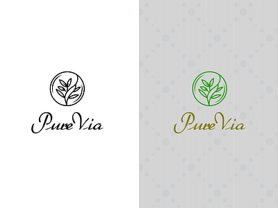 PureVia logo app branding design graphic design illustration logo typography ui ux vector