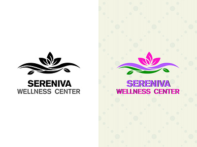 Sereniva Wellness Logo app branding design graphic design illustration logo typography ui ux vector