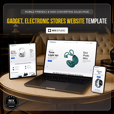 Online Store Template | Ecommerce Wix Website Template business website e commerce website gadget store online shop online shop template online store online store website small business website design website redesign website shop website template wix wix studio website wix template wix website wix website design wixstudio