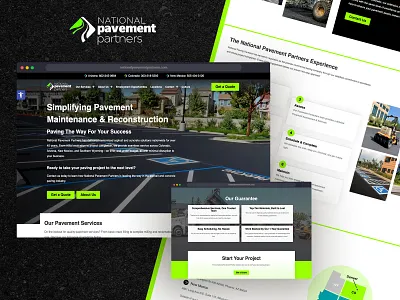 National Pavement Partners - New Website Design & Build ux ux design web web design