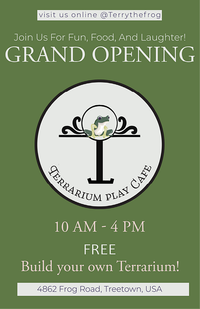 Terrarium Branding, Graphic Design and Illustration branding flyer graphic design illustration logo