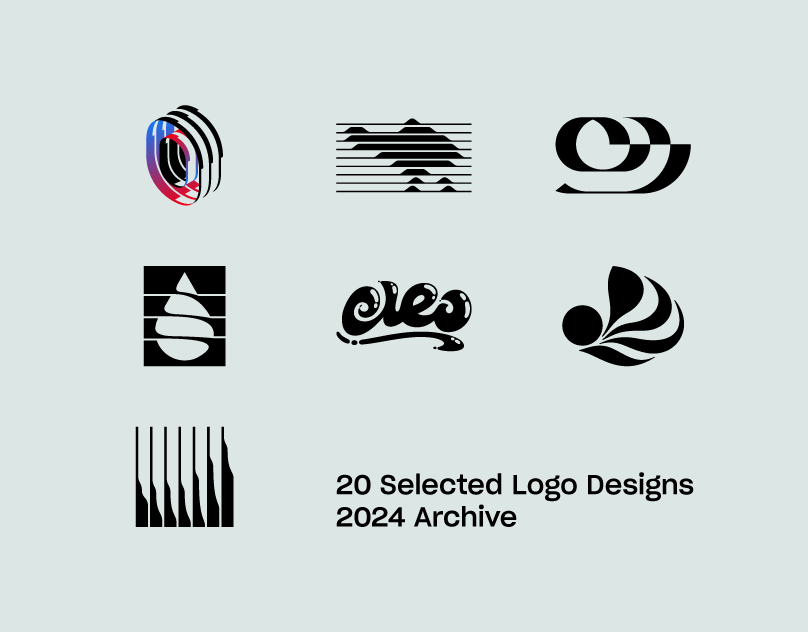 20 Selected Logo Designs: Marks & Symbols (2024 Archive) 3d logo abstract logo branding design geometric logo icon illustration letter logo lettering logo logo design logotype minimalist logo modern logo monogram negative space simple logo typography ui