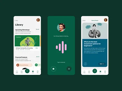 Financial Freedom for Women — Mobile App & AI Assistant aichat appdesign appui cleanui conversationalui designinspiration empowerment figma financeapp financialeducation financialwellness fintech minimaldesign mobileappdesign productdesign uidesign womeninfinance xdesign