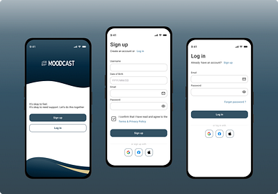 Login/Signup Experience for a Mental Health App
