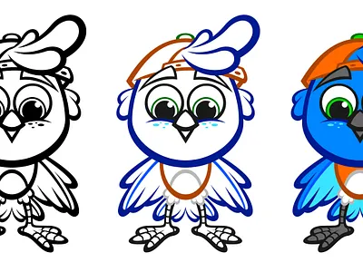 Billy The Bluebird Character Concept