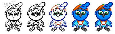 Billy The Bluebird Character Concept