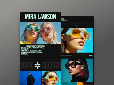 Mira - Carrd Portfolio Website carrd carrd template creative portfolio portfolio web design