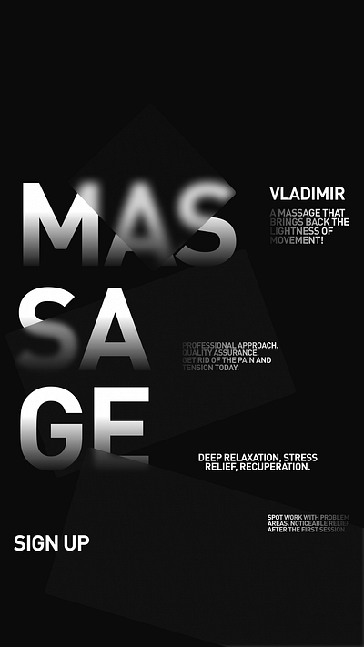 massage branding design dmitgor.ui ui
