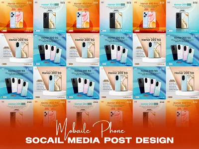 Honor 400 Social Media Instagram Post Design Template honor 400 honor mobaile