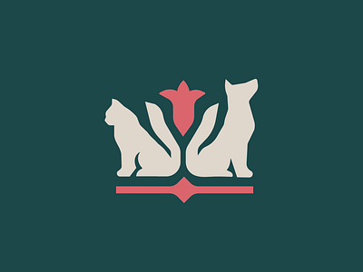 Animal Hospital Emblem Study bloom branding brandmark care cat dog floral flower hospital identity illustration logo logo design logos pet pets plants vet wellness