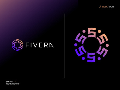 Fivera clothing brand logo branding clothing five brand logo five circle logo five icon five logo five mark logo five unity logo luxury logo