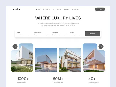 Real estate website ui design best website uiux landing page uiux landingpage landingpage uiux property web uiux real estate uiux real estate uiux design real estate website real estate website uiux website ui design website uiux
