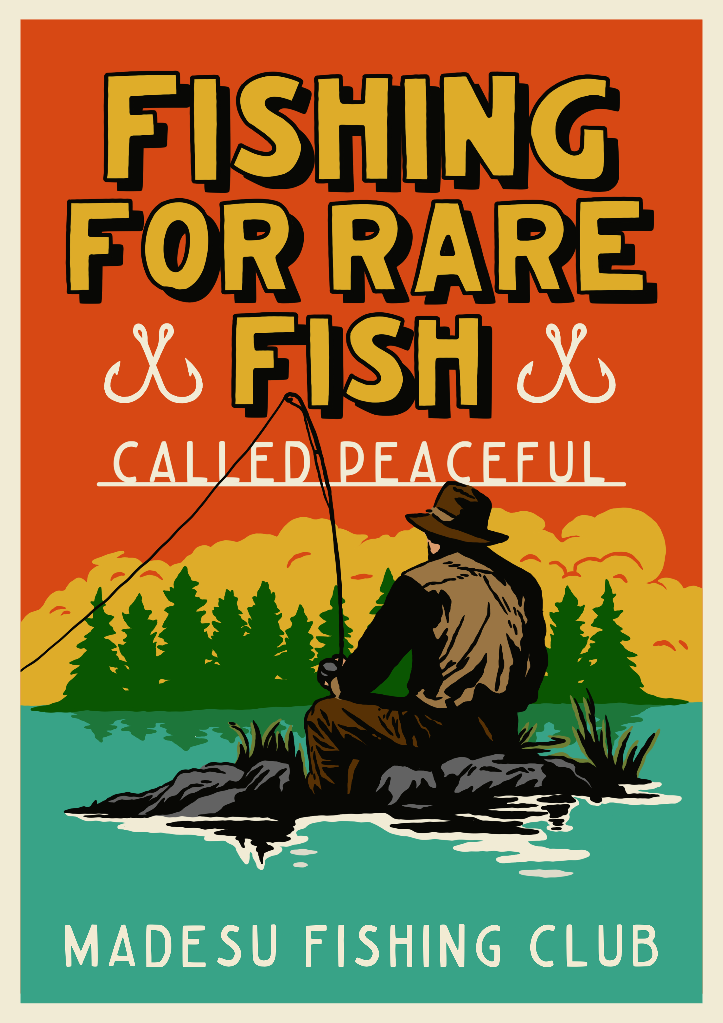 Madesu Fishing Club branding design graphic design illustration logo logo types retro logo types vector vintage vintage logo