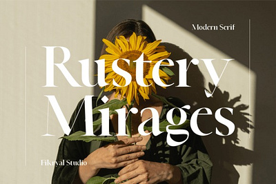 Rustery Mirage Font clean lines contemporary typography modern serif font sleek serifs sophisticated typeface