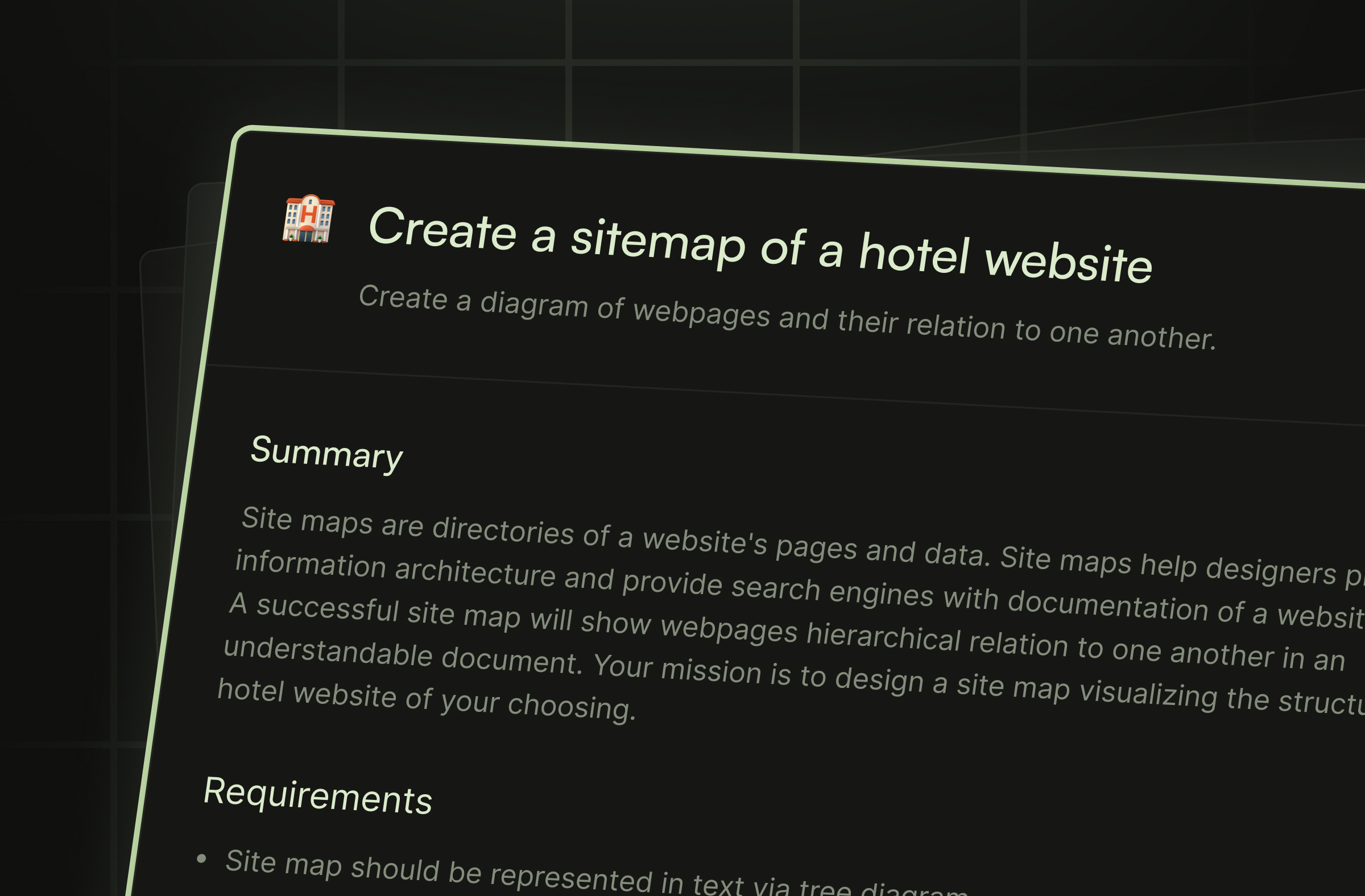 Briefed.design no.1 brief cards clean dark design tabs ui
