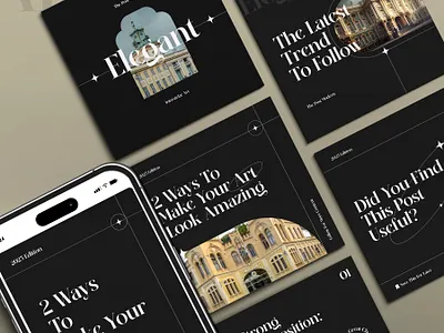 Elegant Social Media Posts aestheticdesigns ashwastikadesignstudio boldandelegant branddesigninspo carouseldesign creativelayout dailydesignfeed designcraftsmanship designgoals designinspodaily designtips designwithpurpose dribbbledesign dribbbleportfolio dribbbleshowcase graphicdesignersclub gridsystemdesign moderntypography typographyart