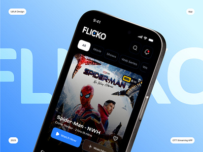 OTT Streaming Platform Mobile App UI Design app design app ui entertainment figma mobile app ott ott platform streaming streaming app streaming platform ui ui ux uiux ux video streaming