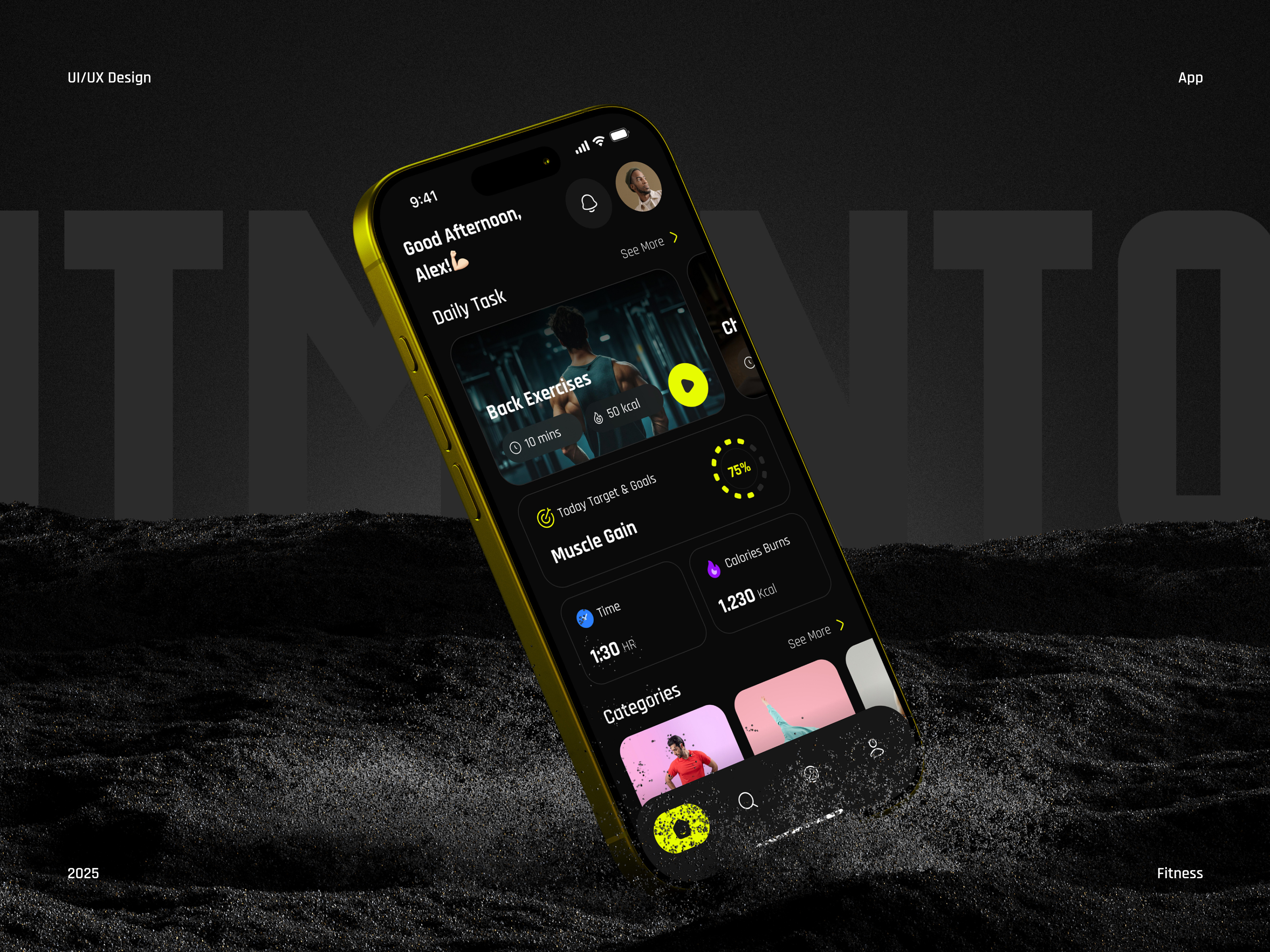 Fitness Coach Mobile App UI Design app design app ui figma fitness fitness app fitness coach gym mobile app personal trainer ui ui ux uiux ux yoga