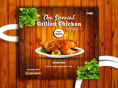 Food social media post design advertising brand identity branding design fast food banner food food banner food branding food design food design template food social media post design fried chiken social media post graphic design grilled chiken social media post marketing social media markeing social media post web banner web design web poster