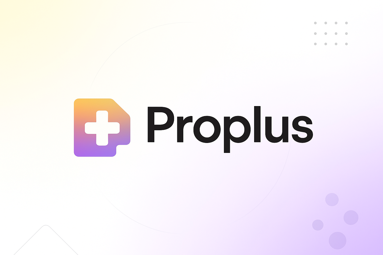 Proplus Logo Design – Modern Gradient Branding app logo branding clean logo health tech logo design minimal logo modern design proplus typography design ui inspiration