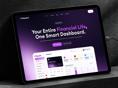 Fintech Financial SaaS Product Website UI Design figma financial financial website fintech fintech design fintech website landing page saas landing page uiux website website design website ui