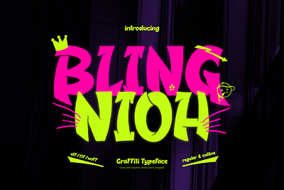 Bling Nioh | Graffiti Typeface graffiti tag