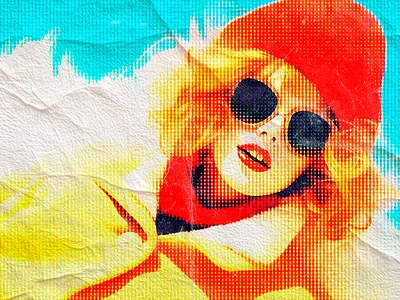 Halftone Pop Poster Effect graphic design street style