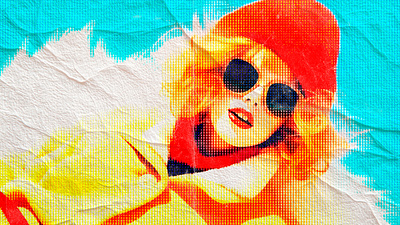 Halftone Pop Poster Effect graphic design street style