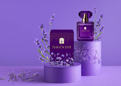 AuraScent - Identity Design branding design graphic design identity design illustration logo logo design package perfume brand visual identity
