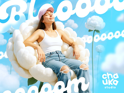Bloom with us! Social media ads bloom flowers graphic design social media
