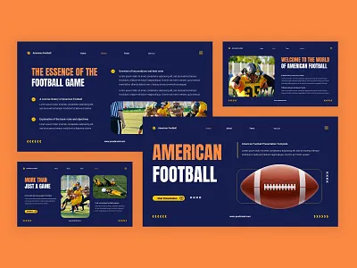 American Football Presentation | Blue Yellow yellow