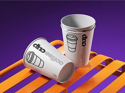 Paper Coffee Cups Mockup branding cup download free graphic design mockup psd