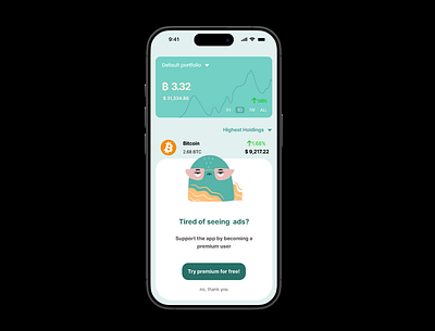 Daily UI #016 – Pop-Up / Overlay cryptoappdesign dailyui016 figmadesign mobileoverlay popupdesign uichallenge uiuxportfolio uxui
