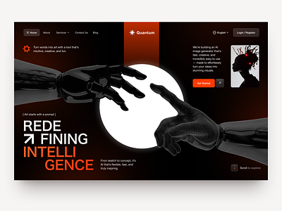 Landing page, UI/UX for AI Tools design interface landing landing page platform product service startup ui uiux ux web website