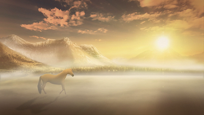 Horse Animation 2d animation after effects animation compositing horse animation landscape