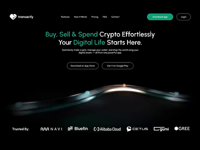 Transtly Website - UI UX animation app bank branding cash finance intrective ui landing page pay ui ux