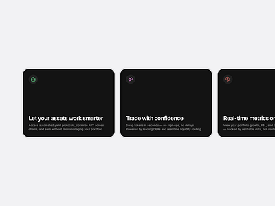 Flat cards cards crypto flat icons product design ui ux web3