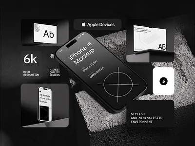 iPhone 16 Pro Mockup bento design download free freebie mock up mockup psd ui