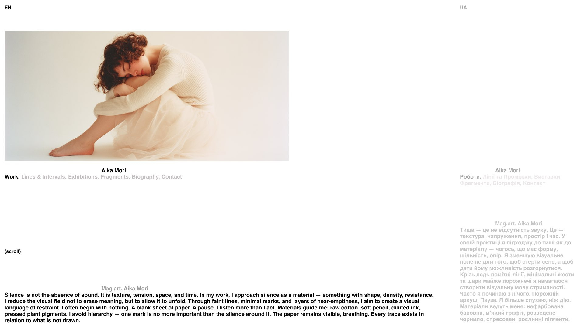 Example of Web Design Concept (2–3 Screens)