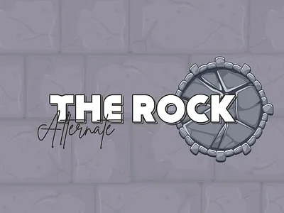 THE ROCK ALTERNATE art banner creative design graphic design typography