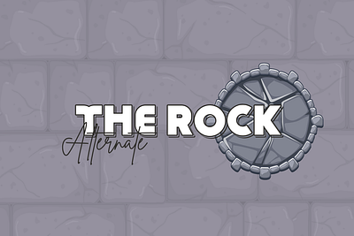 THE ROCK ALTERNATE art banner creative design graphic design typography