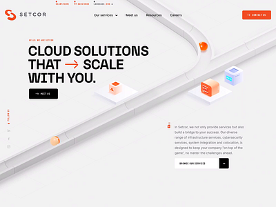 Setcor Digital Rebranding animation branding digital digital rebranding elements graphic design ui ux uxui web web design website