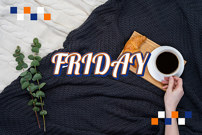 FRIDAY art banner creative graphic design typography wallpaper