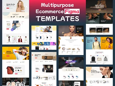 Multipurpose E-commerce Templates and magento projects e commerce startups figma based design systems ui uiux designers web developers