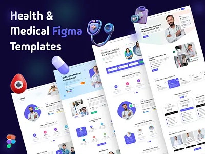 Health & Medical Figma UI Kit dribbble