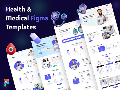 Health & Medical Figma UI Kit dribbble