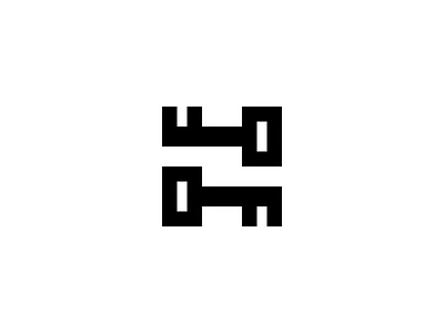 Letter H Key abstract apartment brand company design geometric h key letter lock locked logo logo design real estate sale